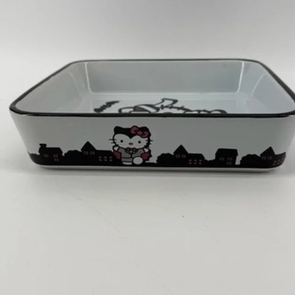Hello Kitty Halloween Mummy Vampire Ceramic Square Baker Dish Zrike Brands 8in - Picture 5 of 9
